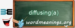 WordMeaning blackboard for diffusing(a)